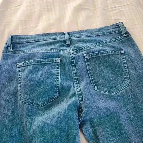 Cabelas Casual Jeans Womens 14 Short Blue Denim Straight Leg Medium Wash Hi-Rise - Picture 5 of 11